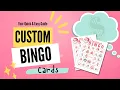 How to Create Your Own Custom Bingo Cards Easy DIY Party Game