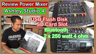 REVIEW POWER MIXER ASHLEY STUDIO 4 | 2 X 250 WATT