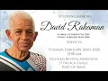 The Funeral Service of David Rahaman