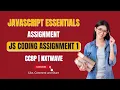 JS Coding Assignment 1 JavaScript Essentials NxtWave CCBP 4 0