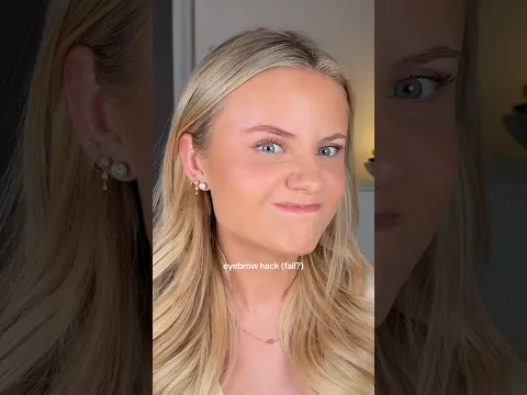 eyebrow hack (fail?) #makeuphacks #eyebrowhack