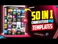 50 Church Flyer PSD Bundle Editable Photoshop Templates Instant Download