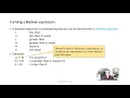 Conditional Logic Boolean Expressions