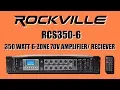 25 SPEAKER 70V SETUP with the ROCKVILLE RCS350-6 350 Watt Multi Zone Amp Receiver