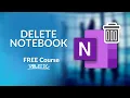 How to DELETE or RENAME a NOTEBOOK in OneNote