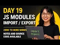 JavaScript Modules Explained Import Export in JavaScript Day 12 JS Zero to Hero