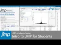 JMP Academic Intro to JMP for Students