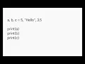Level 1 no 6 Declare many values to multiple variables