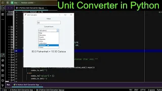 Build a Simple Unit Converter App in Python Tkinter Length Temperature Weight Conversions