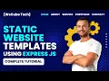 Build a Static Website Template using Express Js MERN Stack