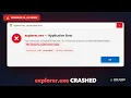 Explorer exe Crash Fix The Memory Could Not Be Read - 7 Solutions Windows