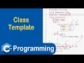 Class Template in C Templates in C