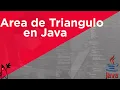 Area de un Triangulo en JAVA 2019