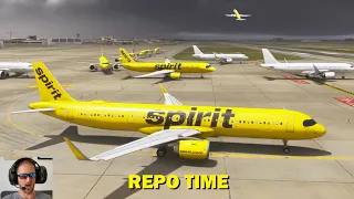 Spirit Airlines REPO OPERATION in Microsoft Flight Simulator 2024 (VATSIM)