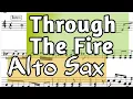 Lagu Through The Fire for Alto Sax Sheet Music Backing Track I Lower Key I Chaka Khan I Nina