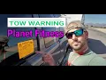 Camper Tow Warning at Planet Fitness Tucson Arizona