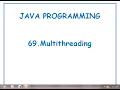 Multi threading in JAVA JAVA in Telugu Lecture-69