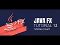tut12 JAVAFX TABLE VIEW