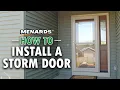 How To Install a Storm Door Menards