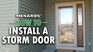 How To Install a Storm Door Menards