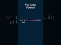 For Loop in Python
