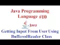 Java Programming language Getting Input from user using BufferedReader Class
