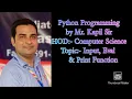 Lec - 3 Input eval print function