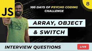 DAY 8 JS Array Objects Switch Compo Explained 100 Days Of JS Coding Challenge Malayalam