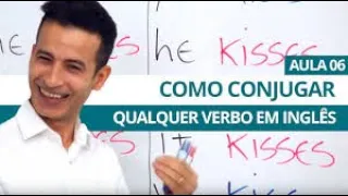 COMO CONJUGAR QUALQUER VERBO EM INGLÊS   AULA 06 PARA INICIANTES |  PROFESSOR KENNY