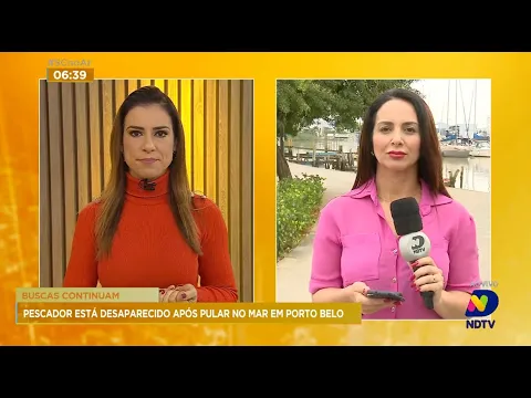 Pescador está desaparecido após pular no mar em Porto Belo