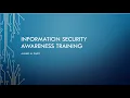 Information Security Awareness Training