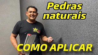 COMO APLICAR TEXTURA PEDRAS NATURAIS #construction #texture #textura