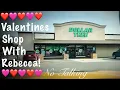 ASMR Dollar Tree Shopping Valentines No talking Version Shop With Rebecca
