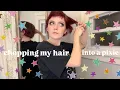 EXTREME hair makeover aka chopping my hair off bleaching coloring it 3 times lol DIY pixie