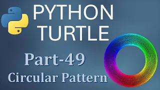 Colorful Circle Pattern in Python Turtle Fun Python Coding Project