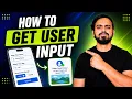 How to Take User Input in Android Studio EditText TextView Button App Development Part 4