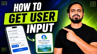 How to Take User Input in Android Studio EditText TextView Button App Development Part 4