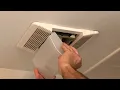 Replace Light Cover Or Light Bulb NuTone bathroom Vent