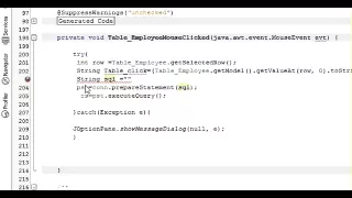 Java prog Get value from JTable and set it to jtextfield in Netbeans Java and Sqlite mysql webm