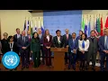 Joint statement on Trafficking in Persons - Media Stakeout | United Nations