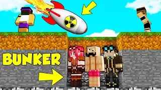 atomic bomb vs youtuber bunker minecraft ita