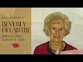 Beverly DeLaittre s Funeral August 21 2025