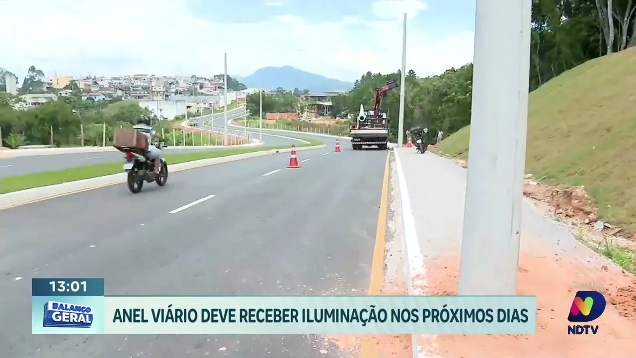 Obras de iluminação avançam: Anel Viário de São José receberá nova iluminação