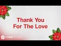 ABS-CBN Christmas Station ID 2015 - Thank You For The Love (Lyrics)