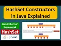 HashSet Constructors in Java Explained Java Collection Framework