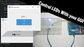 Building a Custom Tkinter GUI to Control LEDs with Arduino Full Tutorial with PySerial Integration