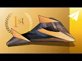 Download Lagu Paper Airplane Competition Winner! How to make F-11d BlackWing, designed by Evan Brus