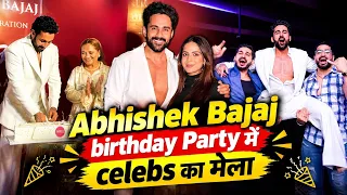 Ashnoor kaur, Gaurav Khanna, Awez Darvar Karanvir Mehra, Vicky Jain at Abhishek Bajaj birthday party