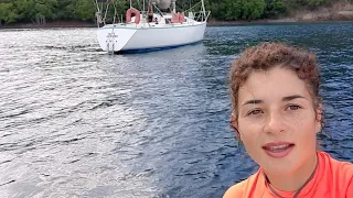 Boat life. A random day on land in the life of a female solo traveler in the Carribbean