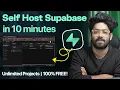 Self Host Supabase In Under 10 Minutes THE EASIEST WAY in 2026